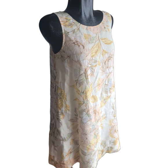 Nicole Miller Sleeveless Linen Shift Dress S - Picture 3 of 6